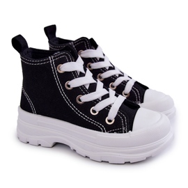 FR1 Zapatillas Altas Infantiles Freeze Blanco y Negro