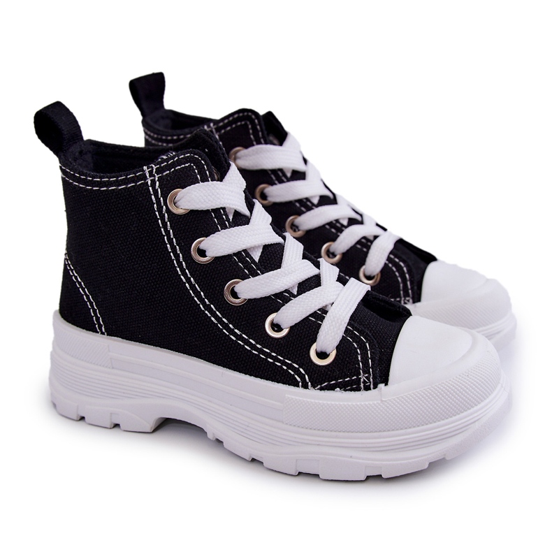 FR1 Zapatillas Altas Infantiles Freeze Blanco y Negro