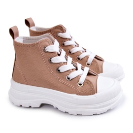 FR1 Deportivas Altas Infantiles Freeze Marrón claro