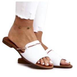 Zapatilla Piel Lewski Shoes 3047 Blanco