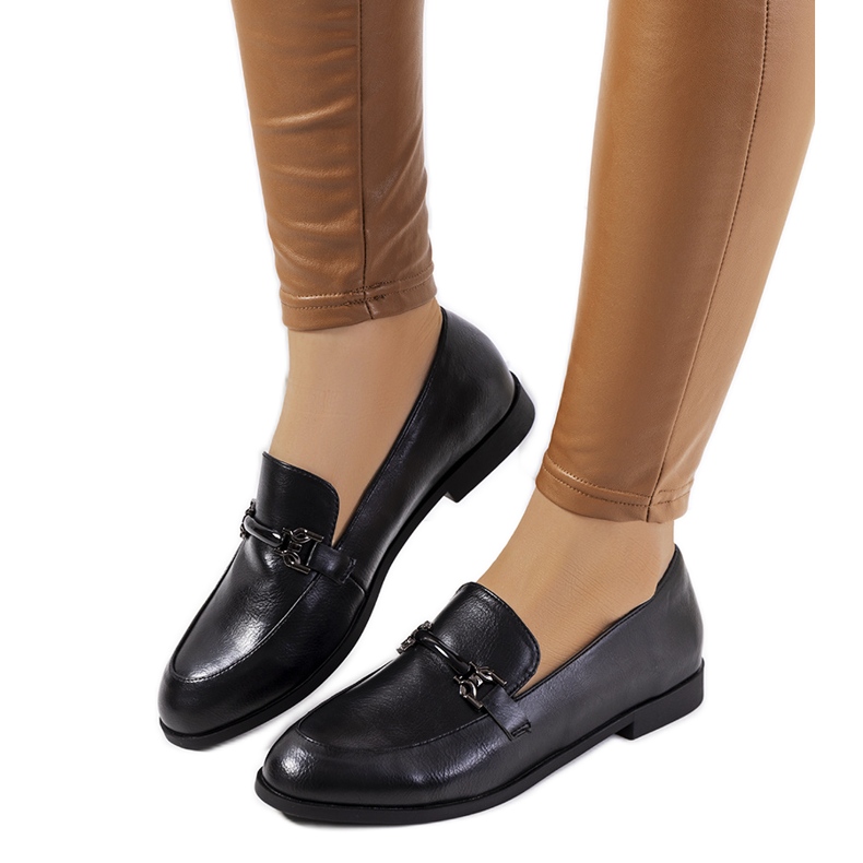 Mocasines negros Genovese de mujer Mocasines negros Genovese de mujer