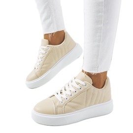 Deportivas beige suela gruesa Matthew