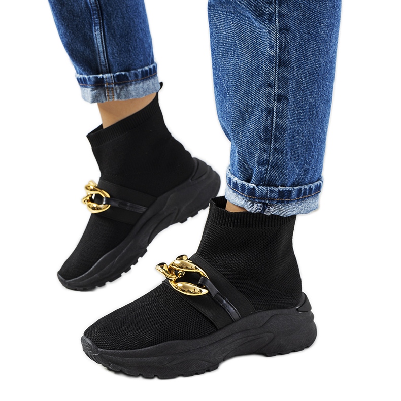 Zapatillas altas negras de Martin negro