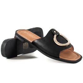 W. Potocki slippers Potocki grabado negro