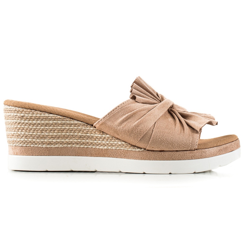 W. Potocki Sandalias Cuña Potocki beige marrón