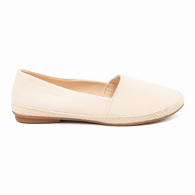 Ideal Shoes Alpargatas clásicas beige