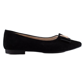 Filippo Salón de piel negra negro Filippo Salón de piel negra negro