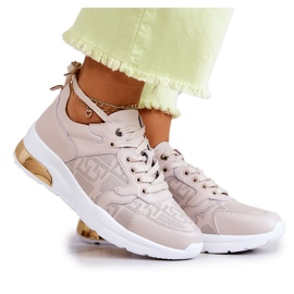 S.Barski Deportivas Mujer Piel Cuña Beige Phiness