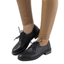 Zapato oxford calado Ortensia negro