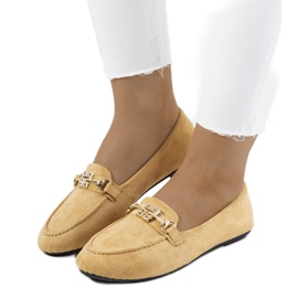 Mocasines beige con hebilla Cardoso