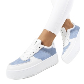 Deportivas de mujer Statela azules blanco