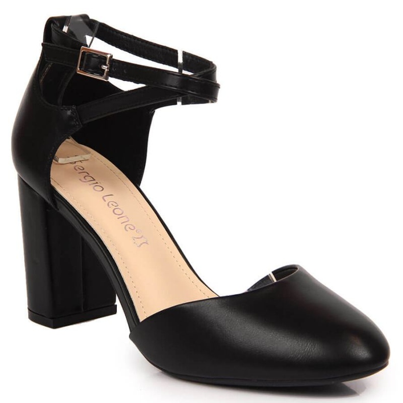 Sandalias en el puesto de Sergio Leone W SK364B negro
