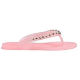 Chanclas Con Adornos Vices rosado