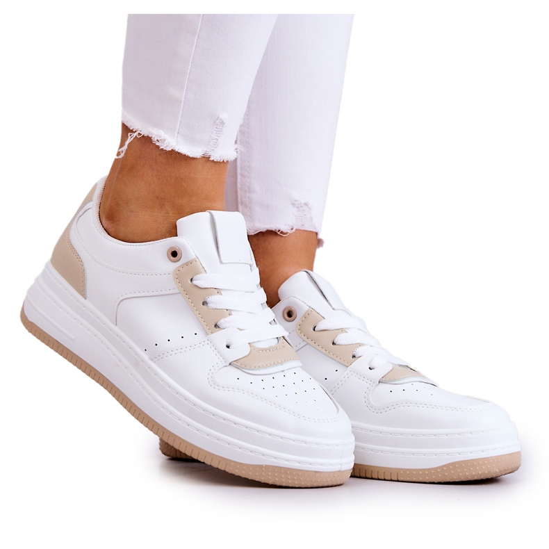 FG2 Deportivas Mujer Blanco y Beige New Haven FG2 Deportivas Mujer Blanco y Beige New Haven