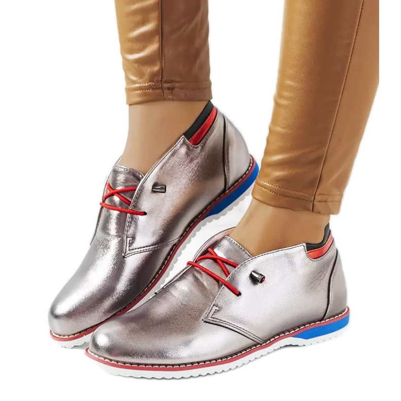 Zapatos plateados de mujer de Reyes plata