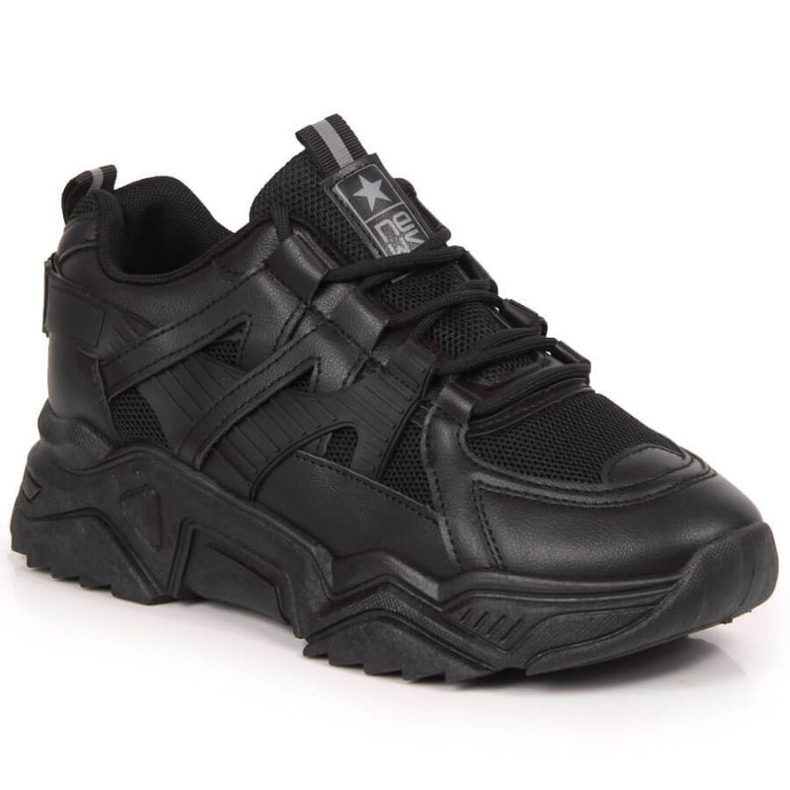 Deportivas cuña News W EU649A negro