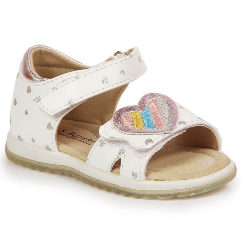 Sandalias velcro S. Barski Jr OLI152A blanco