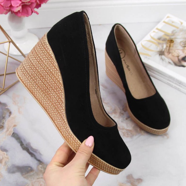 Bombas en la cuña Filippo W PAW339B negro