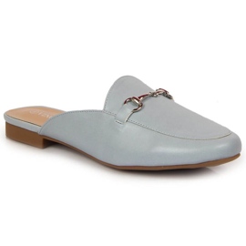 Zapatillas de estar por casa con adorno Vinceza W JAN103A azul