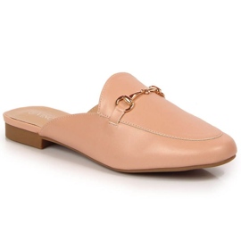 Babucha cerrada con adorno Vinceza W JAN103B rosa