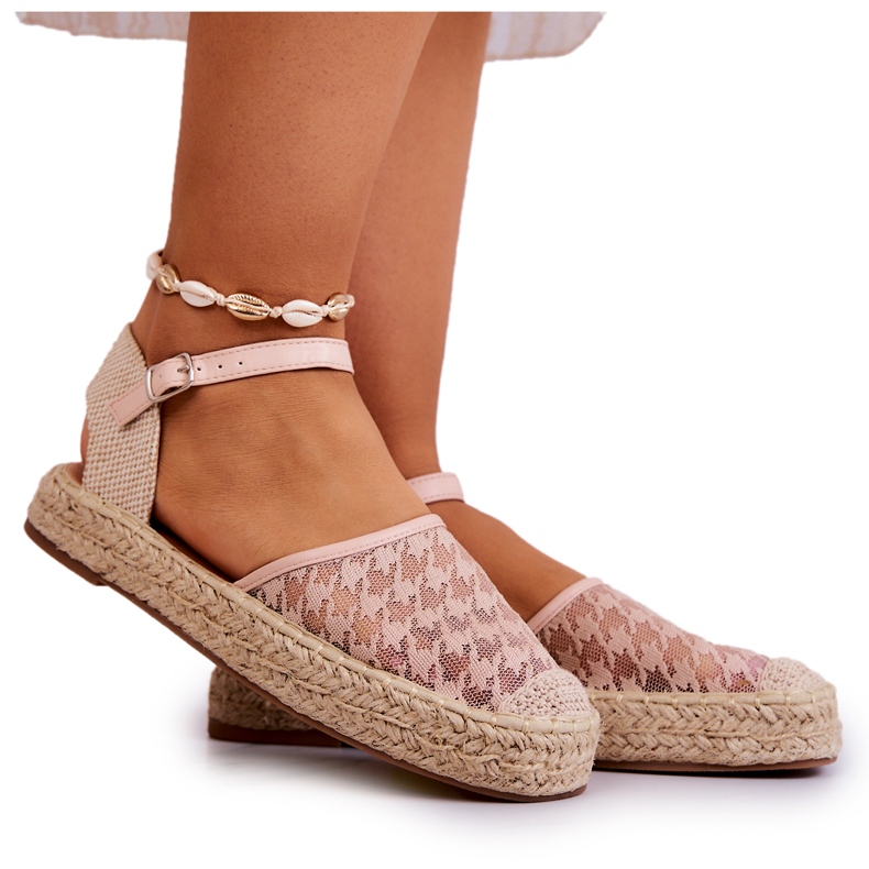 Alpargatas Mujer Con Hebilla Nude Charlene beige