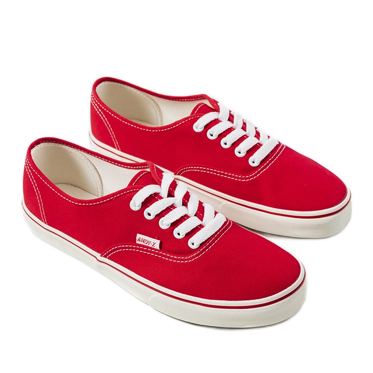 Deportivas hombre lino rojas rojo