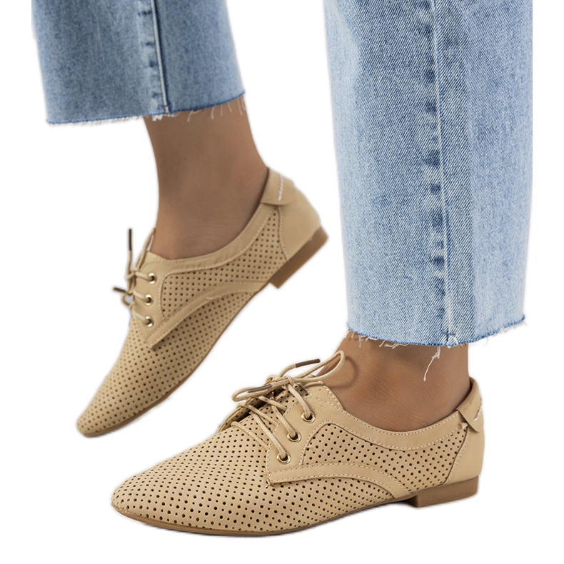 Zapato calado Tapleys beige