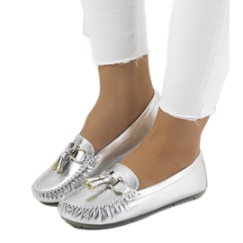 Mocasines de mujer Taylor plateados plata