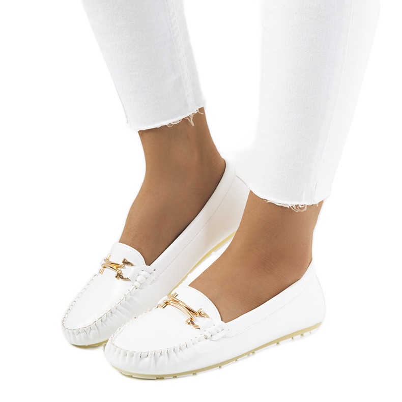 Mocasines mujer Petterd blanco