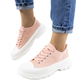 Deportivas rosas con suela gruesa Prenzel