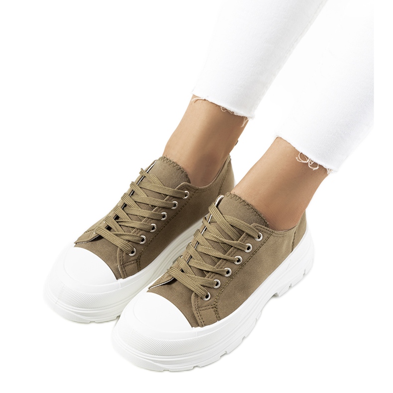 Deportivas verdes con suela gruesa Prenzel Deportivas verdes con suela gruesa Prenzel