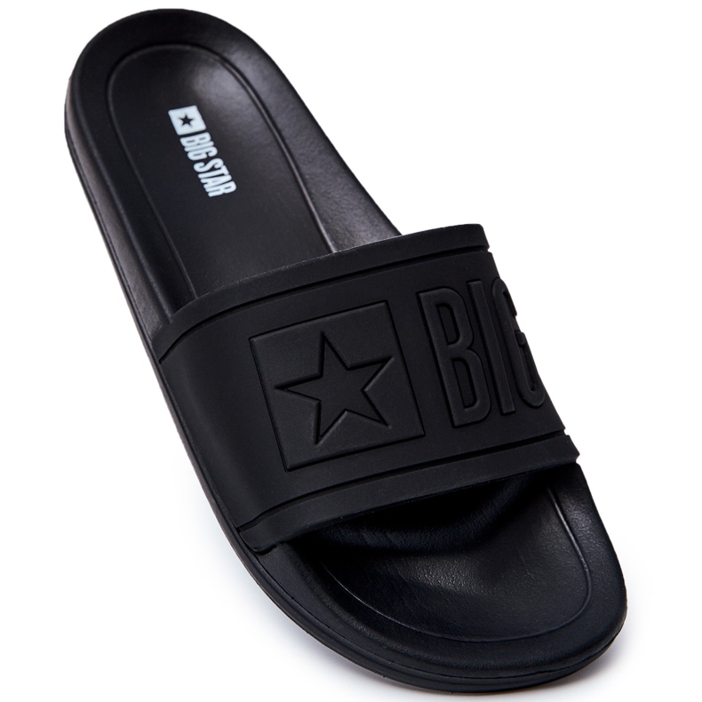 Pantuflas de Mujer Big Star Black DD274A271 negro dorado