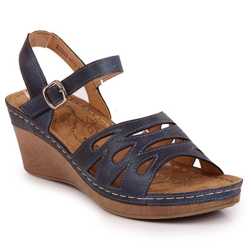 Sandalias cuña Jezzi W EVE350B azul marino