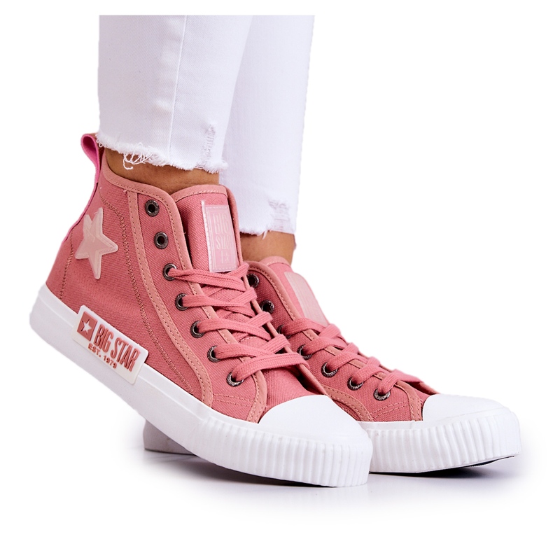 Zapatillas Clásicas Altas Big Star JJ274382 Rosa rosado