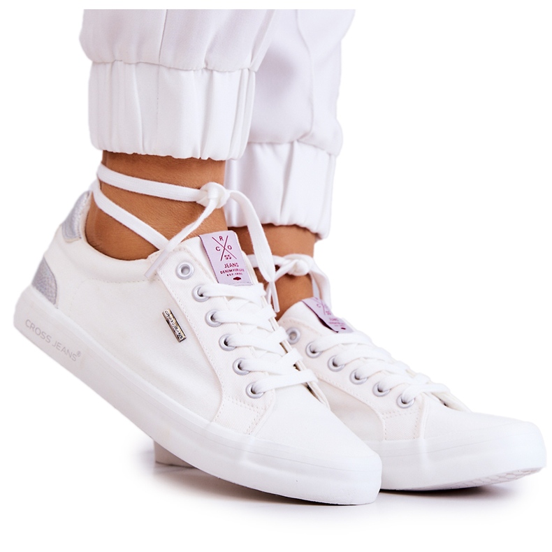 Sneakers Mujer Tied Cross Jeans JJ2R4038C Blanco