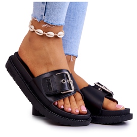 Zapatillas Clásicas Con Hebilla Big Star JJ274A307 Negro