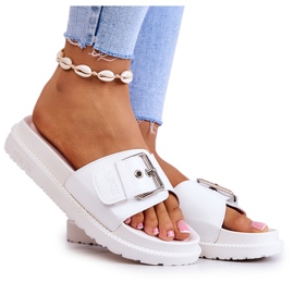 Zapatillas Clásicas Con Hebilla Big Star JJ274A309 Blanco