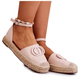FE1 Alpargatas Con Adorno Nells Beige Claro