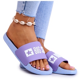 Pantuflas Mujer Big Star JJ274A525 Violeta-Azul