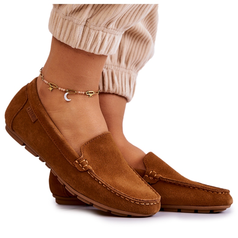 Mocasines Mujer Ante Big Star JJ274660 Camel marrón