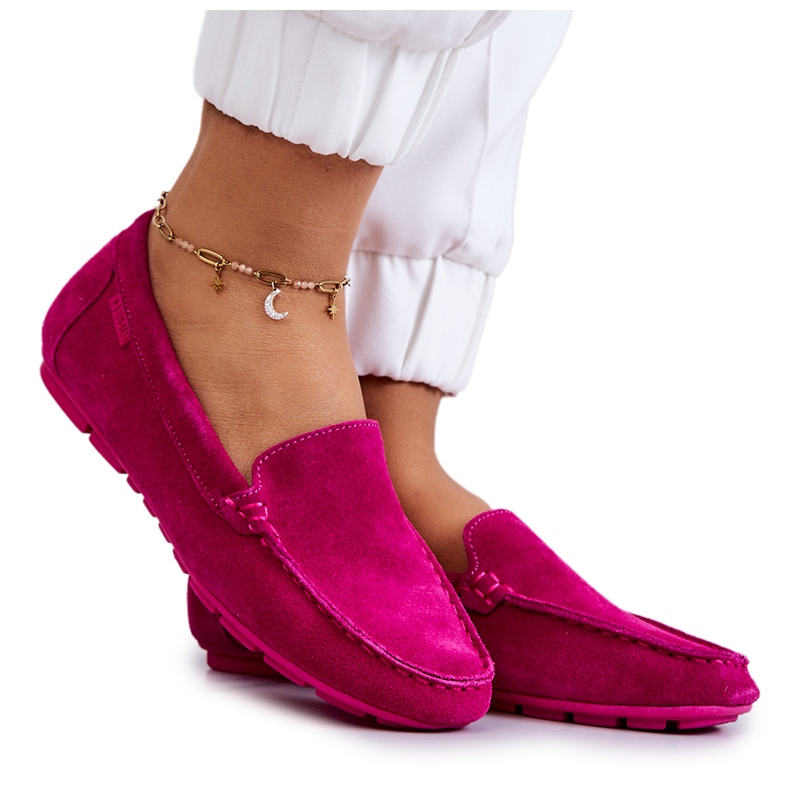Mocasines Mujer Ante Big Star JJ274656 Fucsia rosado