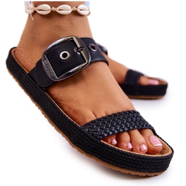 Zapatillas de moda con hebilla Big Star JJ274730 Negro