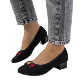 Zapatos negros con corbatín Vijver
