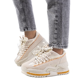 Deportivas beige para mujer Savanne