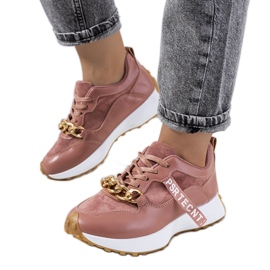 Zapatillas rosa con cadena de Samina rosado