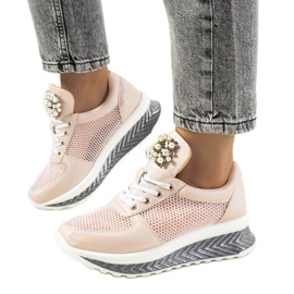 Zapatillas holográficas rosas de Saggers rosado