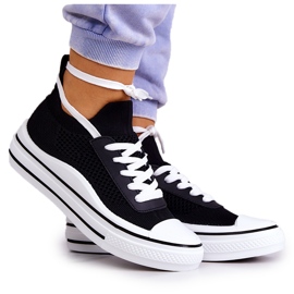 S.Barski Zapatillas deportivas de mujer Soren Socks de color negro S.Barski Zapatillas deportivas de mujer Soren Socks de color negro