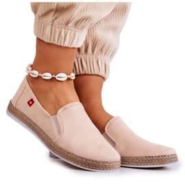 Alpargatas Mujer Slip-On Big Star JJ276001 Beige