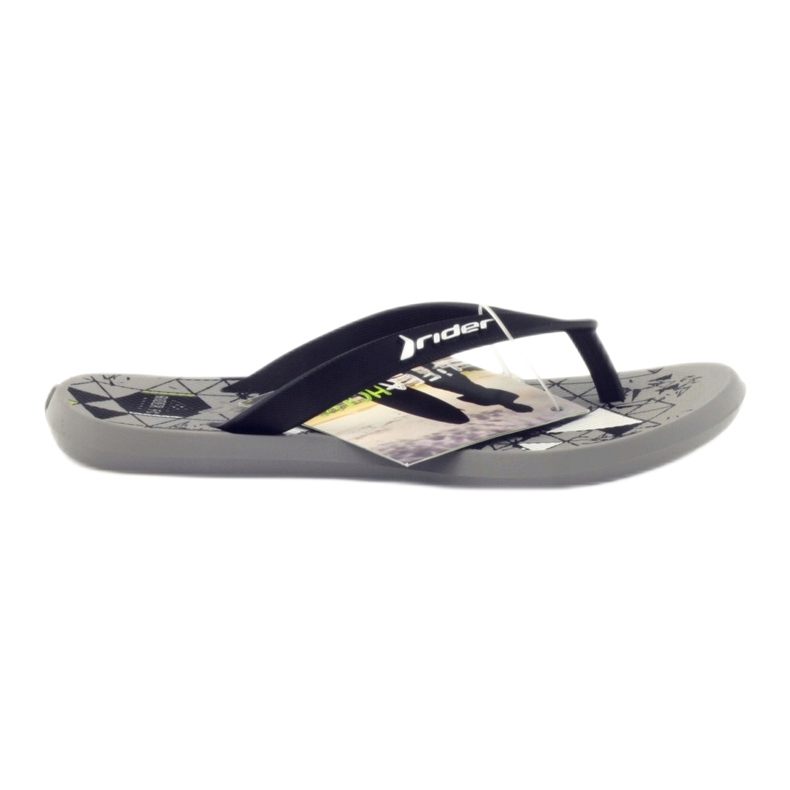 Rider Flip de luz negra para niños -flops para agua 81561 jinete negro