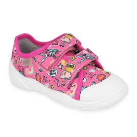 Befado Pink Children's Sneakers 907p148 Patrones coloridos rosa